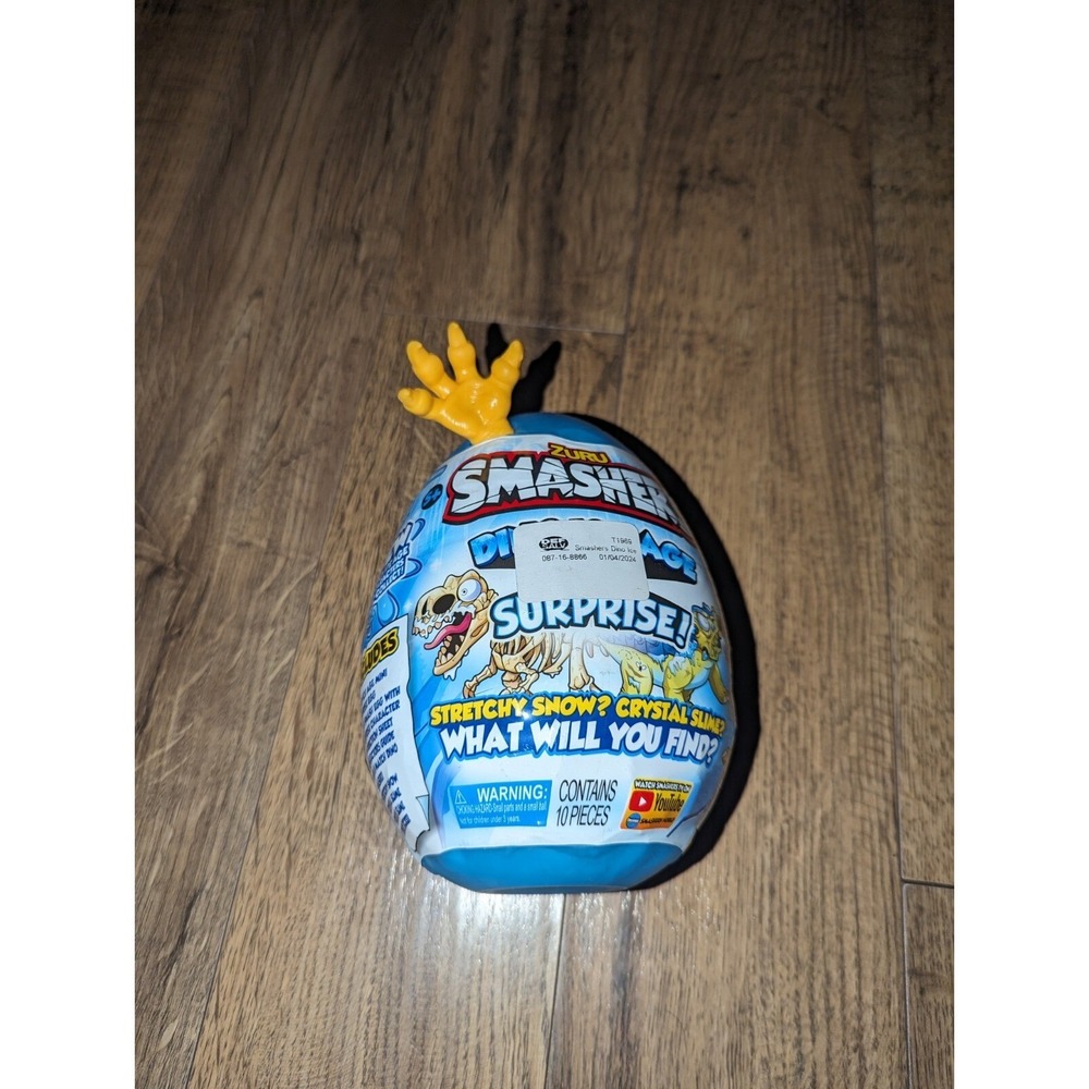 ZURU Smashers Dino Ice Age Surprise Mini Egg Blue Series 3 Mystery Toy 10 Pieces